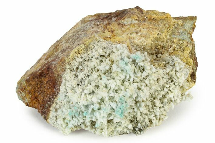 White and Teal Aragonite Formation - Pilhuatepec, Mexico #242653